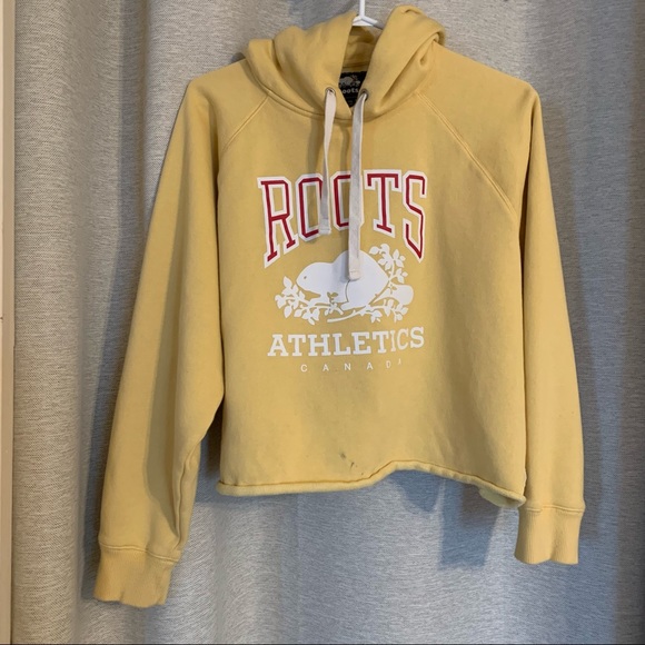 Roots Tops - Roots thick cropped hoodie